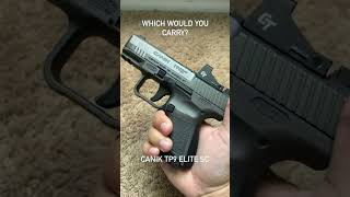 Faceoff Canik TP9 Elite SC vs Glock 48  Battle for the Best Concealed Carry gun glock edc [upl. by Adiarf]