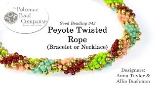 Peyote Twisted Rope Tutorial [upl. by Adnahsed161]