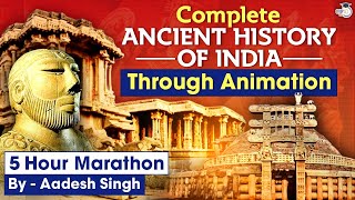 Complete Ancient Indian History in 5 hours through Animation  UPSC IAS [upl. by Dorris299]