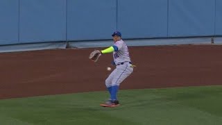 NYMLAD Cespedes throws out Adrian at second base [upl. by Blau]