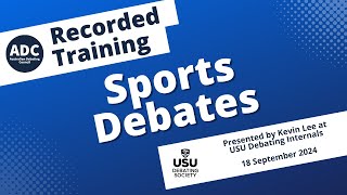 Recorded Training Sports Debates [upl. by Inar]