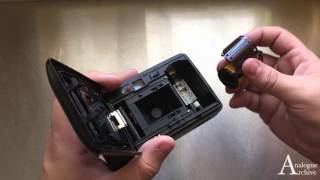 How to Load Polaroid 35mm AF Dateback [upl. by Aihsekin445]