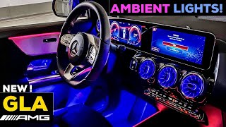 2021 Mercedes GLA AMG line NEW FULL NIGHT AMBIENT Review The BEST Interior Premium SUV [upl. by Yrevi]