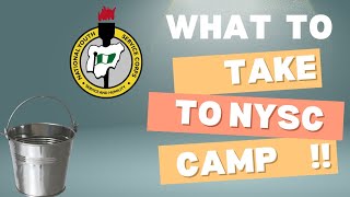 TAKE THESE THINGS TO NYSC CAMP [upl. by Ferullo]