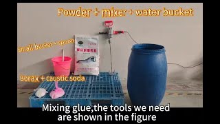 The whole process of turning starch glue powder into glue [upl. by Molahs162]