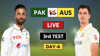 Pakistan vs Australia 3rd Test Match Day 4 Live  Pak vs Aus Highlights Day 3 [upl. by Darryn]