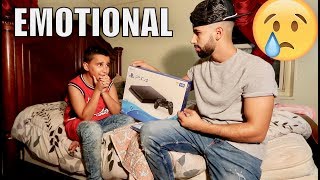 Surprised Him With his First Ever PlayStation 4 EMOTIONAL [upl. by Erolyat]