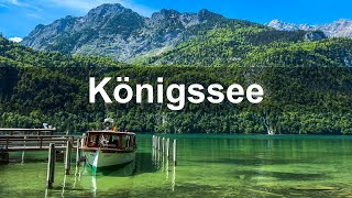 The Königssee a famous lake in the Berchtesgaden National Park [upl. by Swirsky]