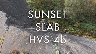 Sunset Slab  HVS 4b  Froggatt [upl. by Eirollam442]