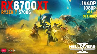 Helldivers 2  RX6700XT 12GB  Ryzen 7 5700G  16GB RAM [upl. by Marcie]