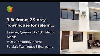 3 Bedroom 2 Storey Townhouse for sale in Fairview Quezon City [upl. by Herring]