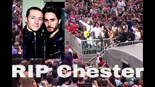 Jared Leto sings for Chester Bennington EMOTIONAL [upl. by Cyma]