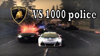 gallardo vs 1000 police  Need for speed most wanted mod [upl. by Atteras]