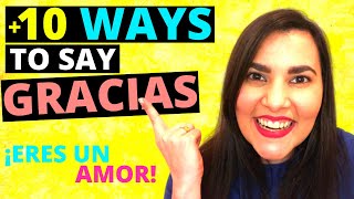 10 WAYS to say THANK YOU in SPANISH [upl. by Reniti]