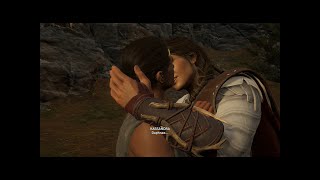 Assassins Creed Odyssey Daphnae and Kassandra lesbian romance love scene [upl. by Desberg]