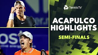 De Minaur Faces Draper Rune Plays Ruud  Acapulco 2024 SemiFinal Highlights [upl. by Witherspoon759]