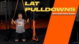 BACK  Lat Pull Downs with Resistance Bands [upl. by Radferd107]