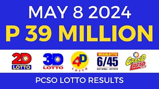 Lotto Result Today 9pm May 8 2024  Complete Details [upl. by Lette280]