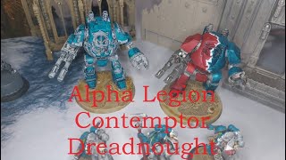 How to Paint an Alpha Legion Contemptor Dreadnought for Warhammer 40k and Horus Heresy [upl. by Meta]