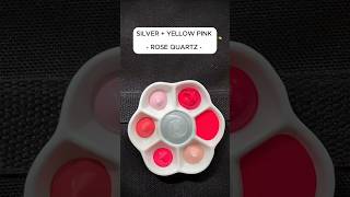 Spectacular Silver Centerpiece Stunning Pink Color Blend Palette✨🎨asmr foryou shorts [upl. by Ronacin]