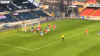 Linfield 2 4 Cliftonville 2 [upl. by Ydnerb]