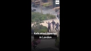 Knife attack thwarted in London [upl. by Namso555]