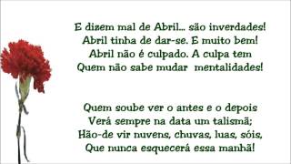 REVOLUÇÃO DE ABRIL em dois poemas de JOAQUIM SUSTELO [upl. by Cerallua]