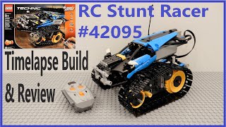 Lego Technic 42095 Remote Controlled Stunt Racer Review amp Timelapse Build Power Functions [upl. by Langille]