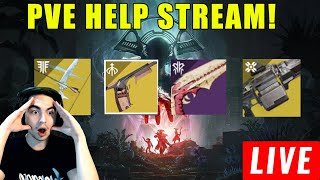 LIVE  DESTINY 2 HELP STREAM BURIED BLOODLINE ZAOULIS BANE WISHENDER  XENOPHAGE  MORE [upl. by Micco]