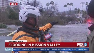 First Responders Rescue Woman From Car In Mission Valley [upl. by Rivi]