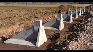 Unique prefabricated plinth foundations  BORGA [upl. by Einalam544]