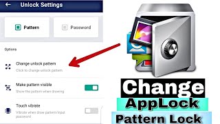 How To Change Pattern Lock in AppLockAppLock ka Pattern Lock kese Change kare [upl. by Dorina]