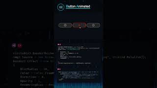 Beautiful Modern Design  Animated Button wpf design csharp uidesign button shorts [upl. by Grodin473]