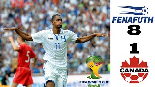 Eliminatoria Brasil 2014  Honduras 8 vs Canada 1  Oct 16 2012  1080p Full HD [upl. by Vtehsta]