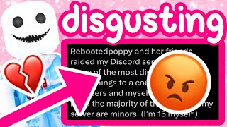 REBOOTEDPOPPY IS DISGUSTING EXPOSED ROBLOX NEWSDRAMARANT [upl. by Yenots627]