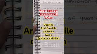 Quartile and Quartile Deviation Business statistics [upl. by Ogilvie]