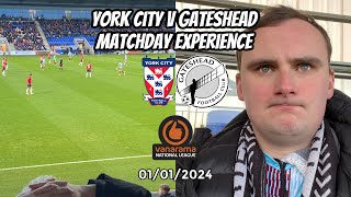 Second best all over the park  York City v Gateshead 010124 [upl. by Koser]