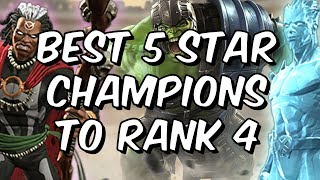 Best 5 Star Champions To Rank 4  March 2018  Marvel Contest Of Champions [upl. by Neelie]