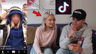 REAGERAR PÅ TIKTOK MED MIN FLICKVÄN CRINGE [upl. by Barnum]