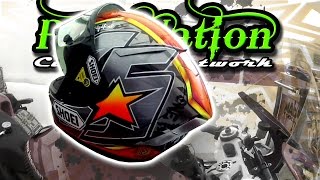 Jon Waghorne 2016 Shoei custom paintwork [upl. by Notlad]