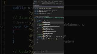 Unity Events Tutorial csharp unity gamedev [upl. by Milewski]