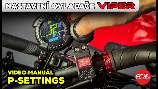 Nastavení ovladače elektrických koloběžek Viper  PSettings  Videomanuál [upl. by Lael]