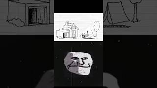 troll face meme  ING AMAZE  Pencilmation Part  515 trollface animation cartoon [upl. by Wyck]