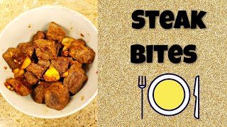 Garlic Butter STEAK BITES  Cook With Me  You HAVE to try these [upl. by Barden]