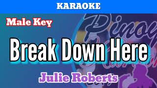 Break Down Here by Julie Roberts Karaoke  Male Key [upl. by Rivera]