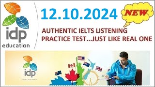 NEW BRITISH COUNCIL IELTS LISTENING PRACTICE TEST 2024  12102024 [upl. by Tneicniv23]