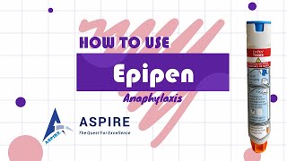 How to use an EpiPen by Dr Ankur Garg  Aspire Education  PLAB2 [upl. by Atinat]