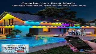 15m 30 LEDs RGBAI Eave Light Permanent Outdoor Exterior Lights House Party Review [upl. by Ykcaj467]