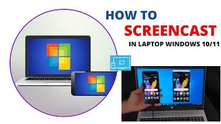 How to screencast In laptop windows 1011  how to share mobile screen to laptop  HRM Technoworld [upl. by Blaze565]