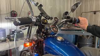 Harley Sportster on the dyno Hammer performance 1275 kit ported heads 560 cams [upl. by Ellen]